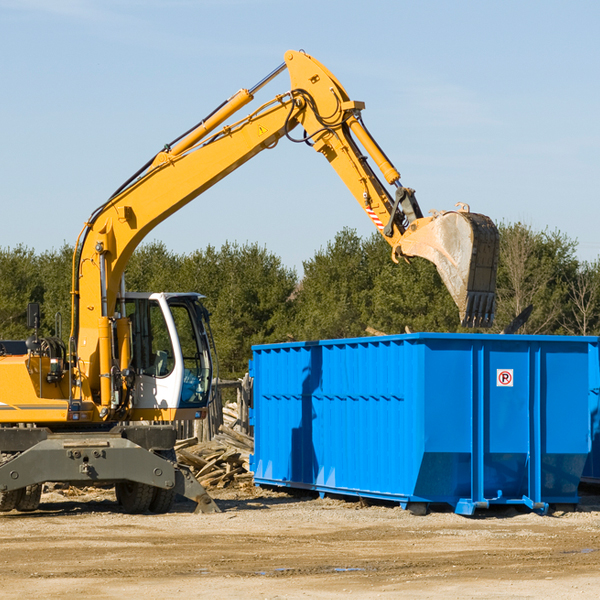 can i choose the location where the residential dumpster will be placed in Chester